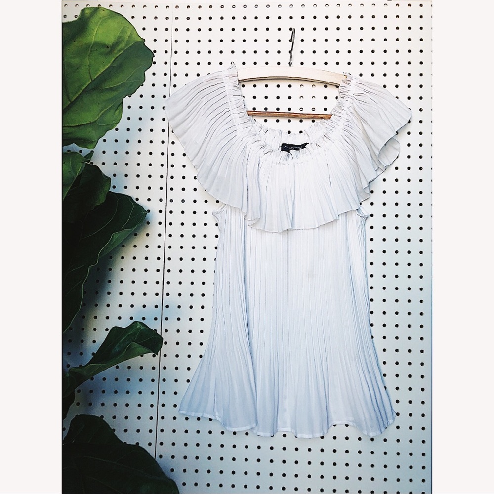 Sheer Off the Shoulder Plus Size Top or S Dress